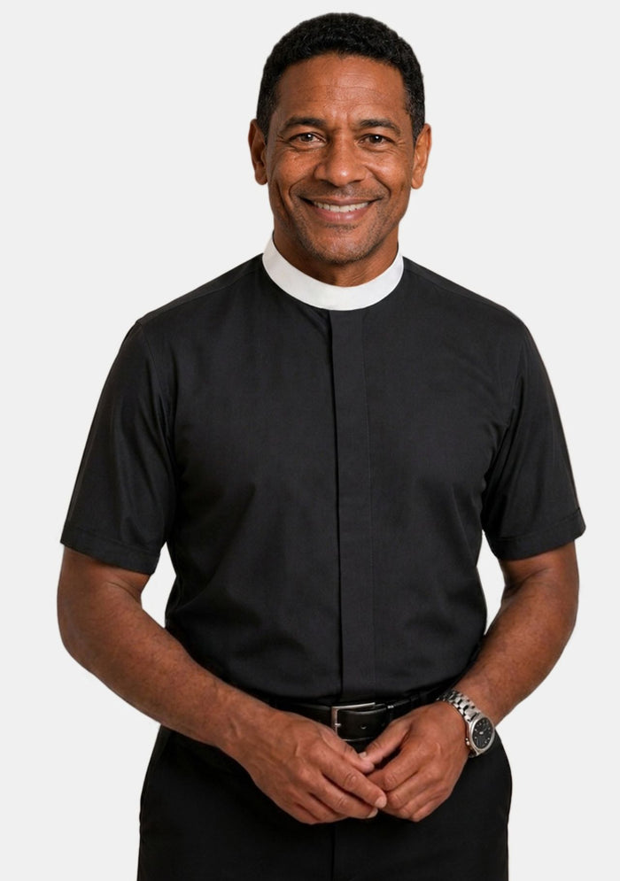 Neckband Black eClergy's Shirt
