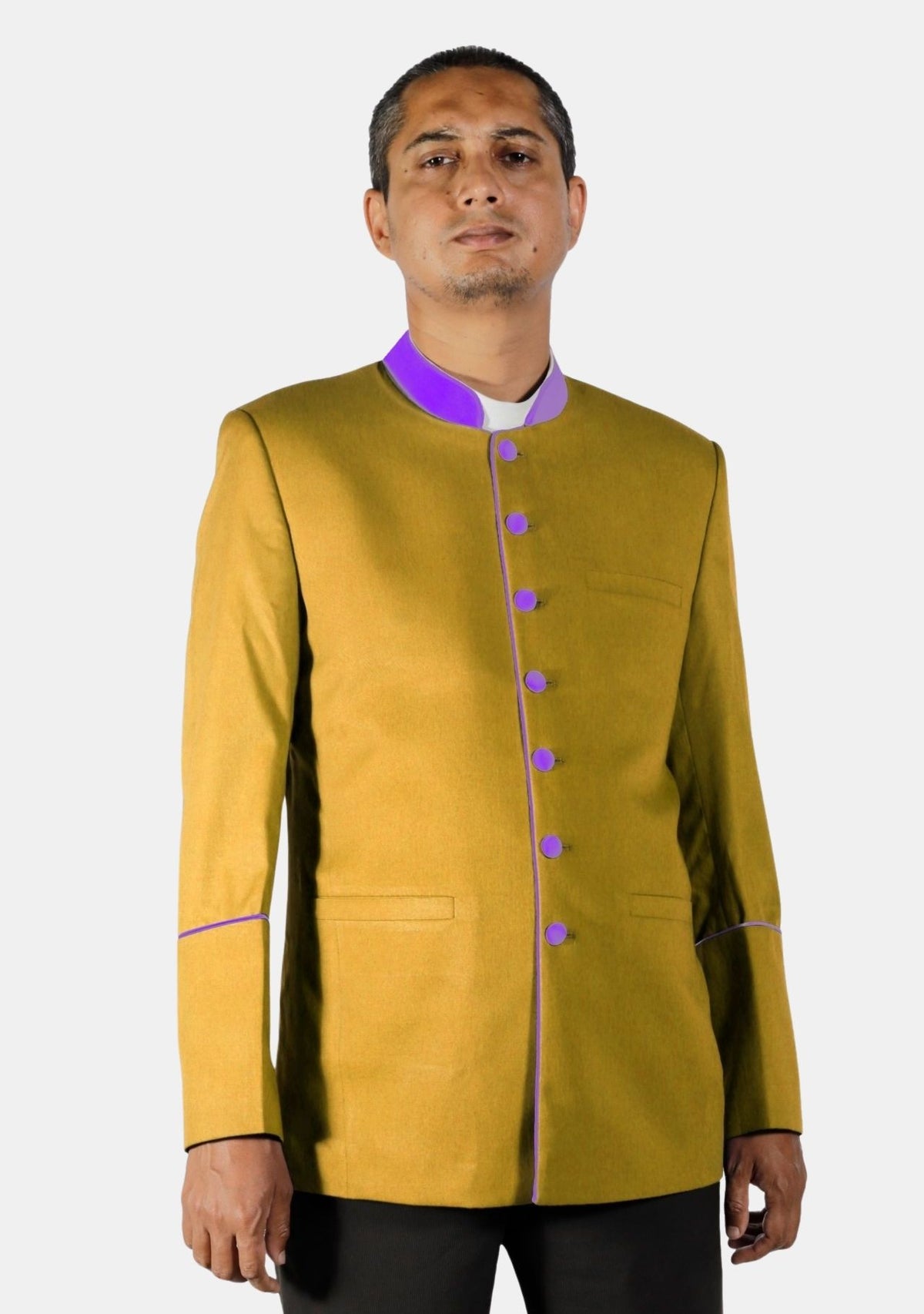 Gold and Purple Ministerial Jacket