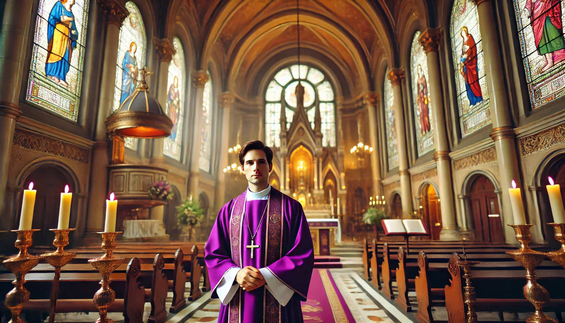 Priests Wear Purple During Easter