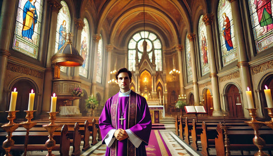 Priests Wear Purple During Easter