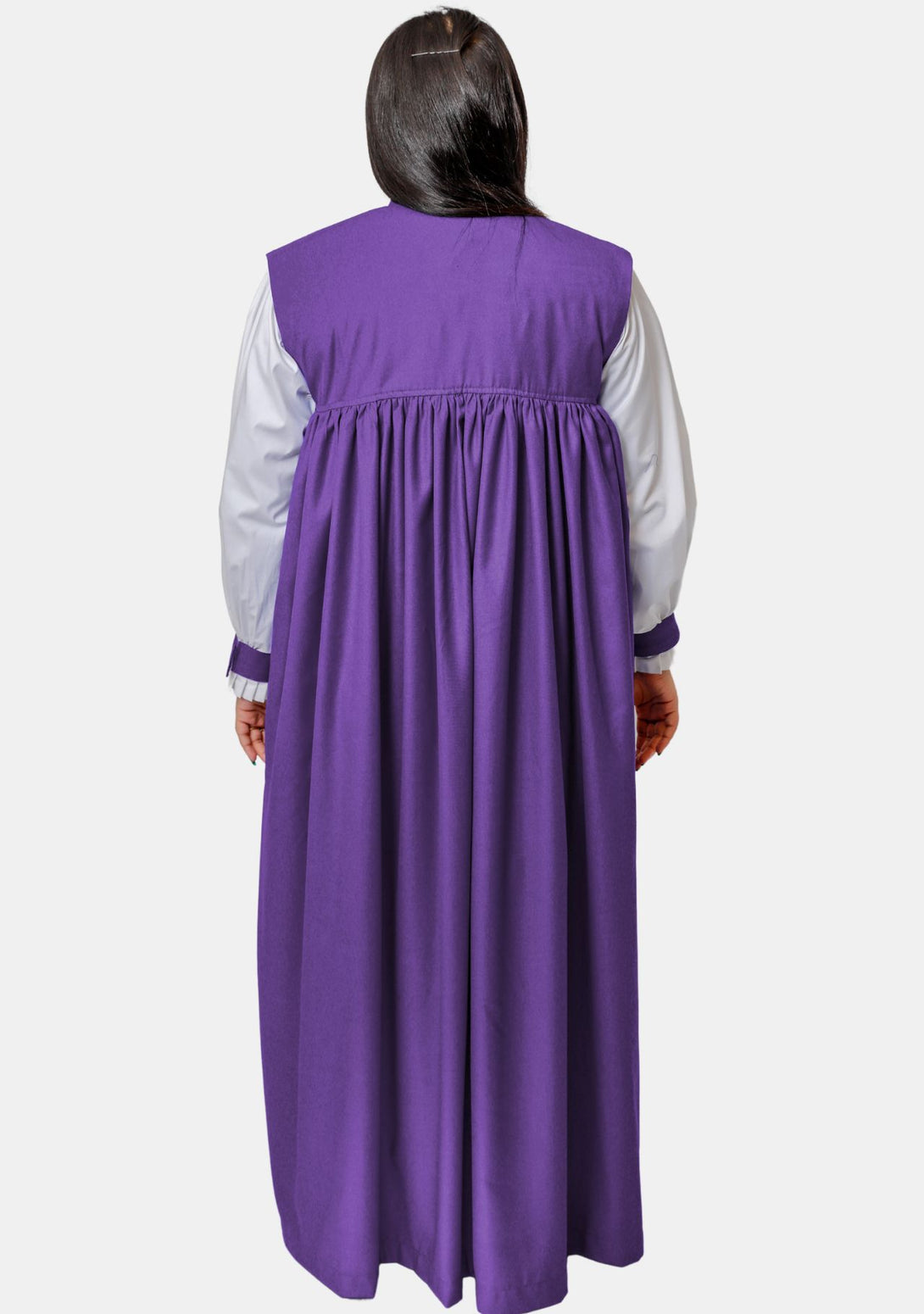 Female Clerical Chimere Roman Purple with White Rochet | eClergys™