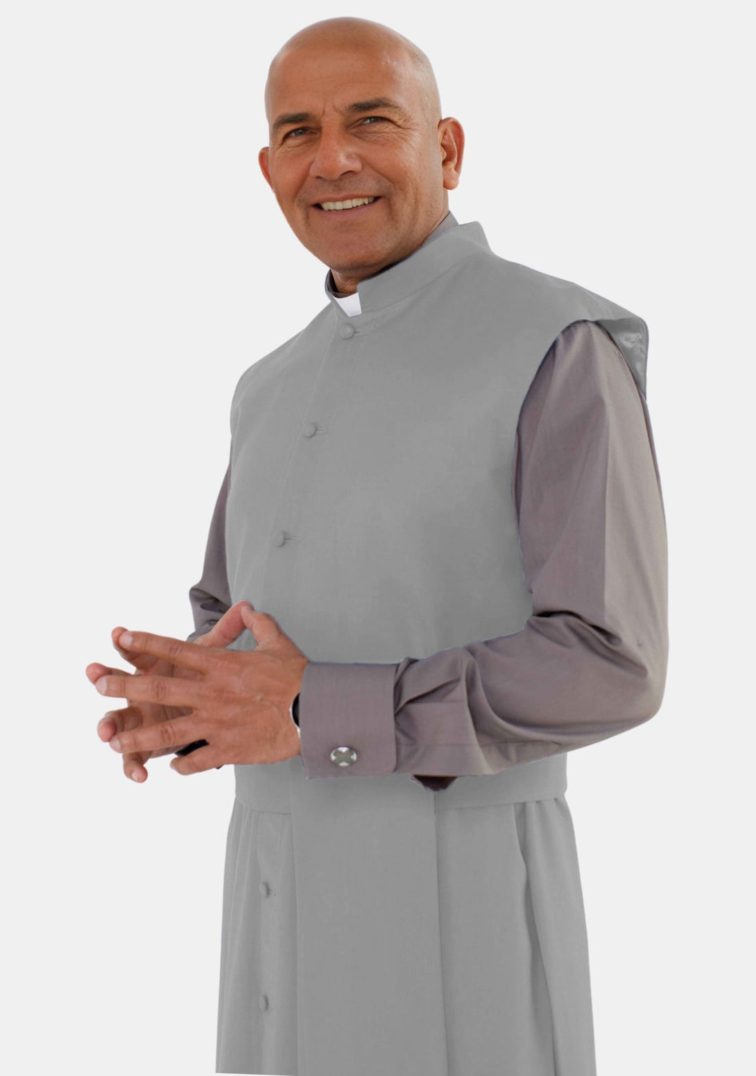 Sleeveless Clergy Robe Gray | eClergys™