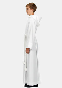 White Hooded Server Alb for Boys