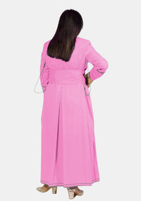 Pink with Gray Women Cassock