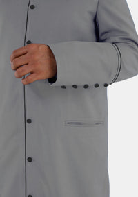 Gray With Black eClergys Robe For Men