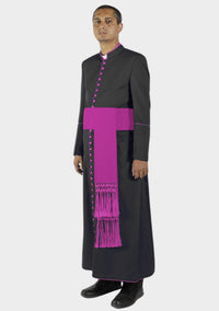 Archie House Cassock for Men Balck and Red Purple
