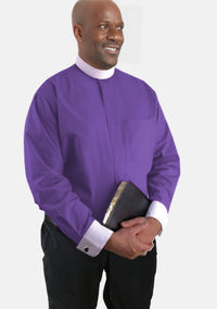 Bishop Purple Full Collar eClergy's Shirts