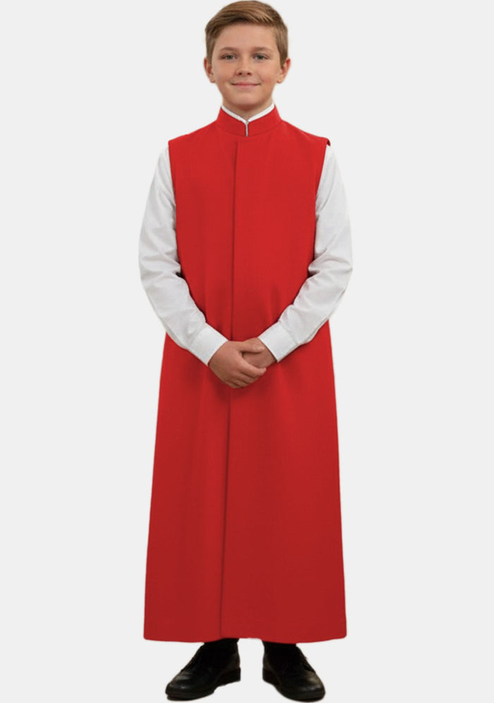 Colin Red Sleeveless Altar Boy Cassock