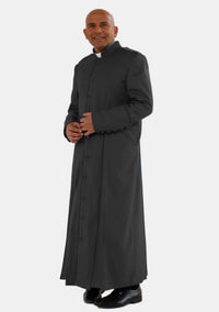 Dishan Clergy Robe for Men Black