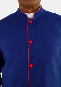 Men Royal Blue with Red Trim eClergys Robe