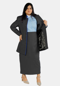 Female Black Ministerial Suit with Contrast