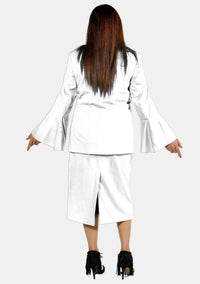 eClergy's Suit Flared Sleeve White Red