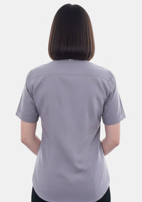 Female Grey Tab Collar eClergy's Shirt