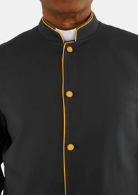 Hadad Black with Gold eClergys Robe