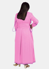 Pink with Roman Purple Women Cassock