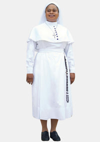 Spiritual White Nun Habit Designed for Devotion