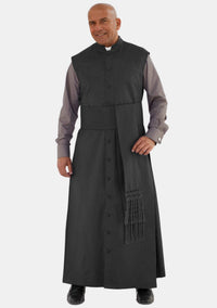 Jedidiah Sleeveless Clergy Robe Black
