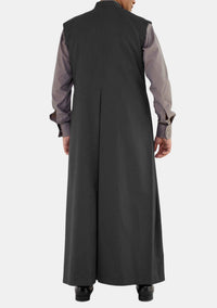Jedidiah Sleeveless Clergy Robe Black