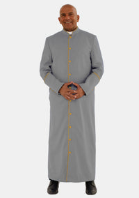 Giovanni Clergy Robes for Men Gray and Gold