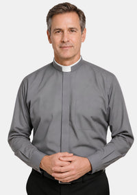 Grey Roman Collar eClergy's Shirt