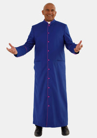 Mens Royal Blue With Red Purple eClergys Robe