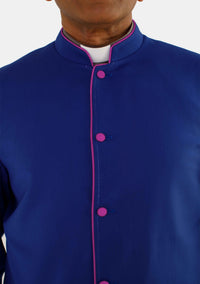 Mens Royal Blue With Red Purple eClergys Robe