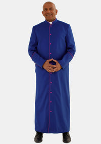 Mens Royal Blue With Red Purple eClergys Robe