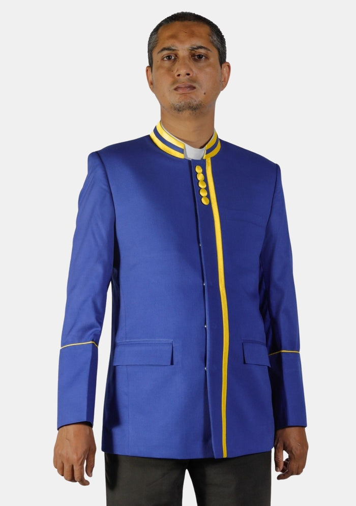 Royal Blue With Gold Priestly Jacket