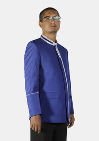 Royal Blue with White Trimmed eClergy's Jacket