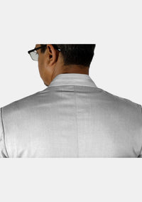 Modern Button White Clerical Jacket