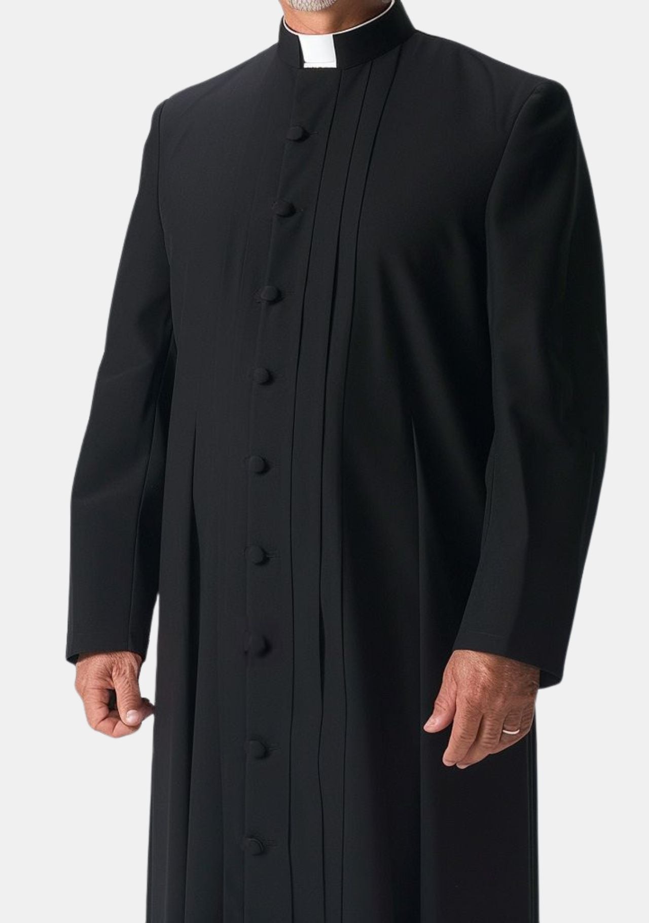 Look Sharp in Saul Clergy Robe for Men Black – eClergys