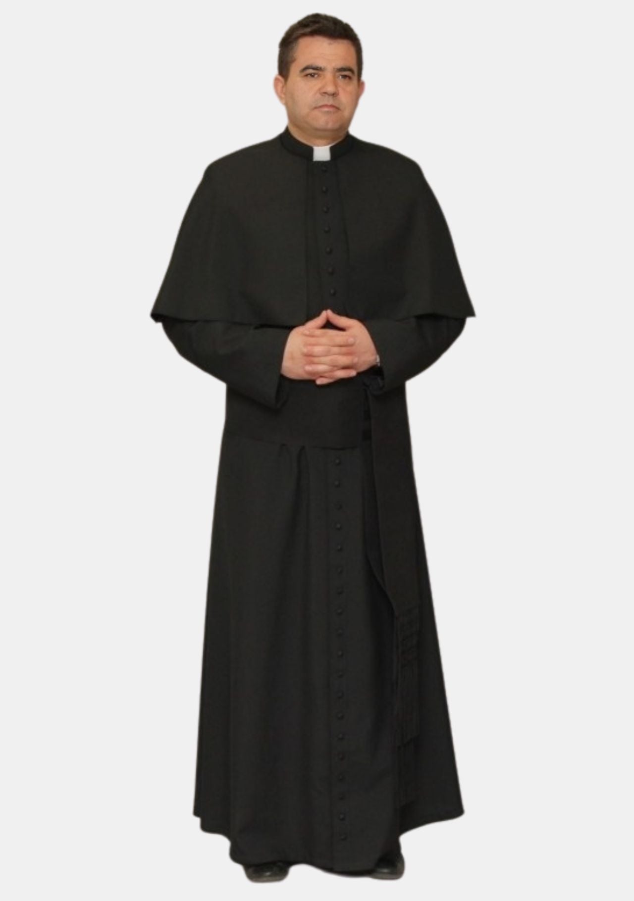 Obsidian Roman Black House Cassock for Men