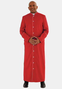 Red White Men Clergy Robe