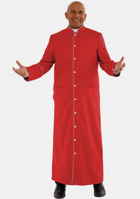 Red White Men Clergy Robe