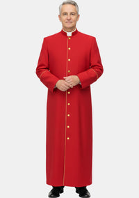 Percy Clergy Robe for Men Red and Gold