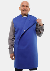 Pulpit Pinafore Royal Blue Clergy Apron for Men