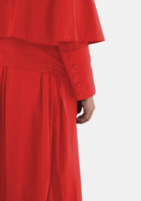 Jared Cassock for Men Red with Shoulder Cape