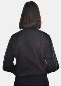 Ladies Black eClergy's Shirt with Roman Collar