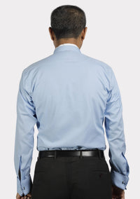 Light Blue Roman Collar eClergy's Shirt