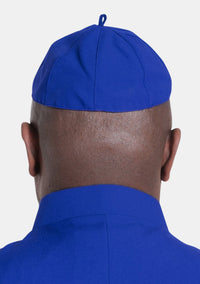 Royal Blue Zucchetto Cap