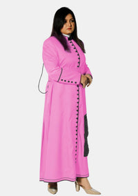 Women Pink Elegant Cassock