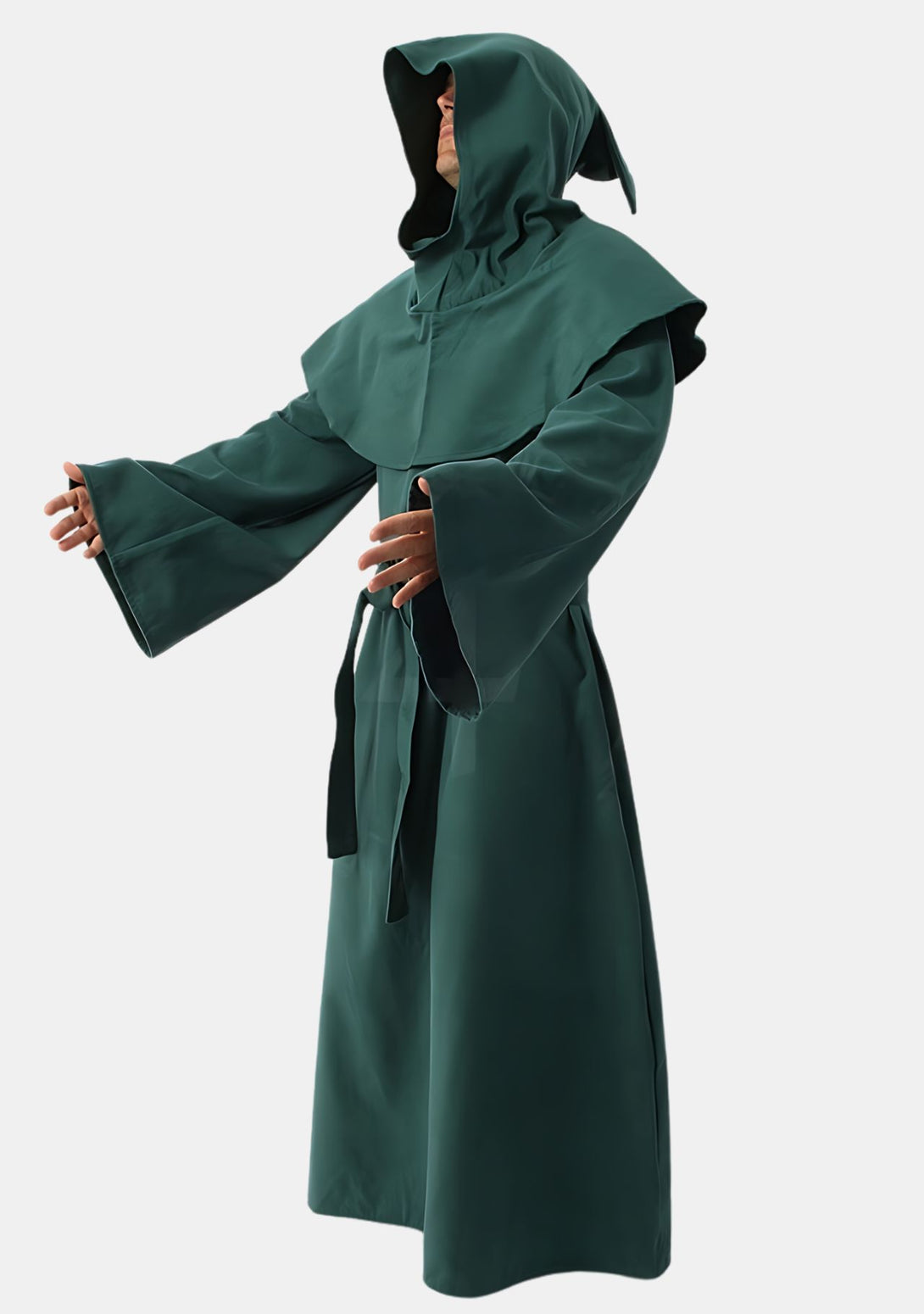 eClergy's Green Monk Robe with Removable Hood – eClergys