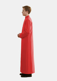 Sanctus Red Altar Assistant Cassock for Boys