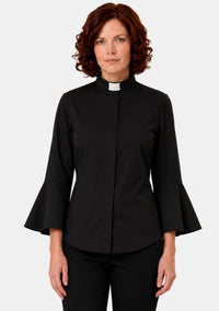 Shelomith Ruffle Sleeve Clergy Shirts for Women