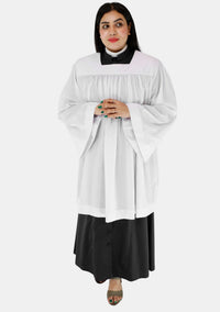 Square Neck Women Clergy Surplice