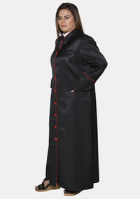Women Black Red eClergys Robe