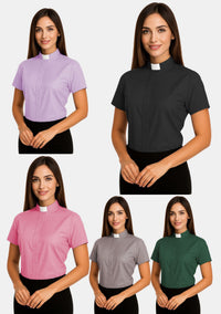 Women's Tab Collar Clergy Shirt