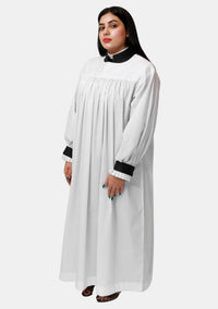 Flattering Tailored Women's White Rochet