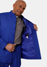 Ziphion Royal Blue Pastor Suit