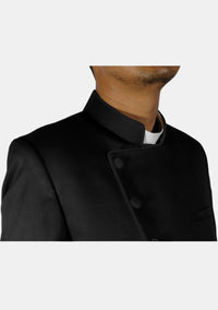 Black Double Breasted Clerical Frock Coat